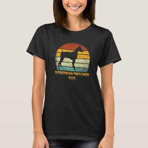 Camiseta Cão Doberman Pinscher Pai Cavalheiro Vintage
