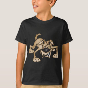 Camiseta Cão dos desenhos animados da rosnadura