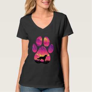 Camiseta Cão Drentsche Patrijshond Pata Mãe Pai Mulheres H