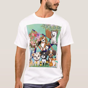 Camiseta Cão e Bicicleta