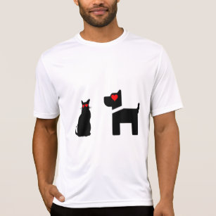 Camiseta cão e gato