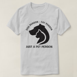 Camiseta Cão e Gato Pretos e Brancos
