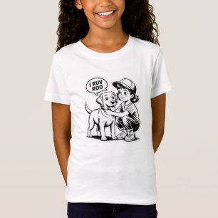CAMISETA CÃO E MENINA