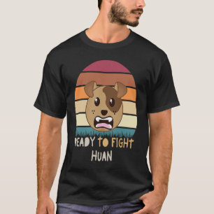 Camiseta Cão e Roupa de Gato Prontos Para Combater O Homem 