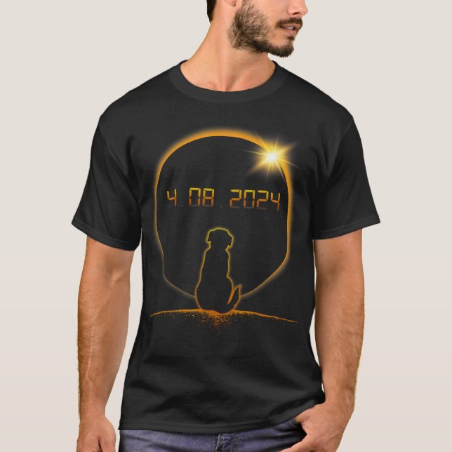 Camiseta Cão Eclipse Solar Total (Frente)