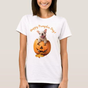 Camiseta Cão em Jack-o-Lanterna