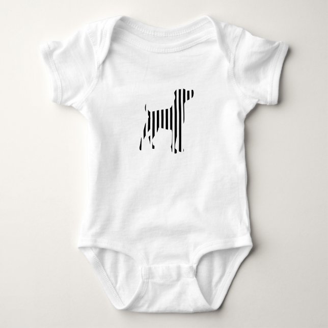 Camiseta Cão em listras (Frente)