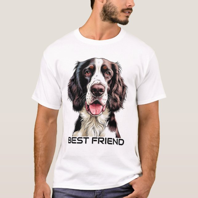 Camiseta Cão English Springer Spaniel (Frente)