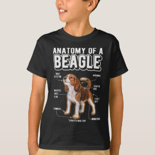 Camiseta Cão Engraçado da Anatomia do Beagle