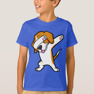 Camiseta Cão engraçado de toque ligeiro engraçado da sol