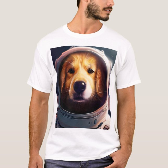 Camiseta Cão espacial (Frente)