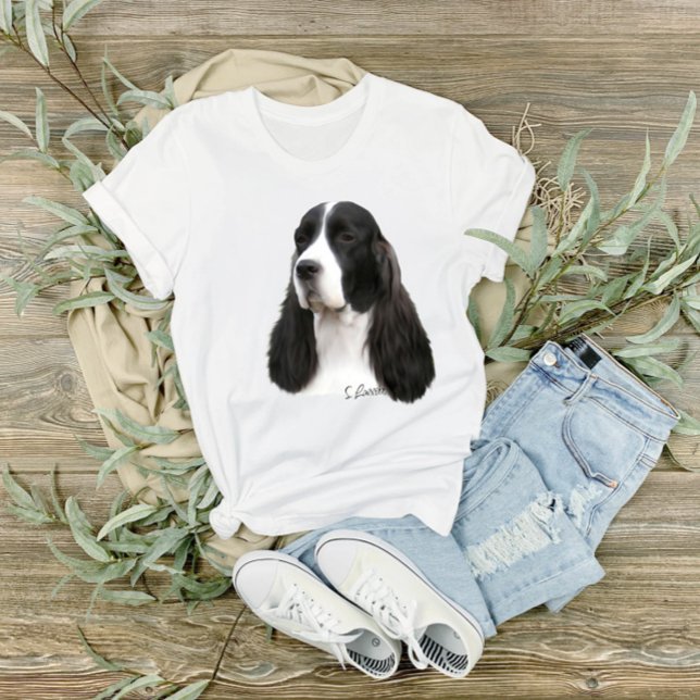 Camiseta Cão espanhol do Springer (Criador carregado)