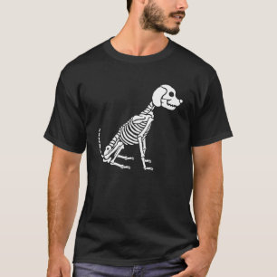 Camiseta Cão Esqueleto Halloween Pet Horror Puppy Bones X R