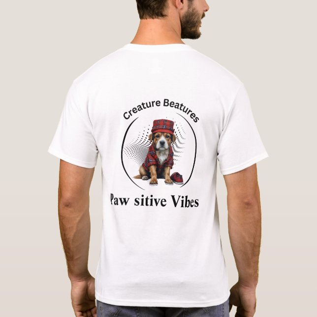 Camiseta cão esquisito em cocaína | Engraçado Sarcasm (Verso)