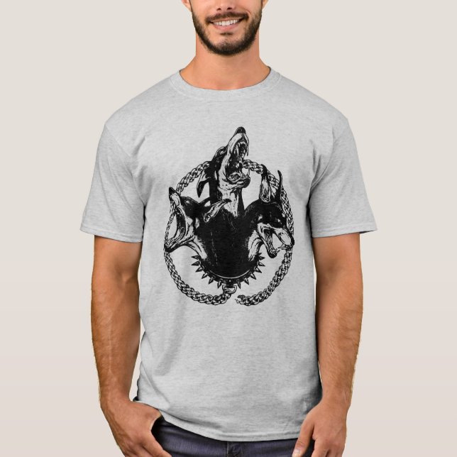 Camiseta Cão Feroz de Três Cabeças (Frente)