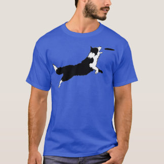 Camiseta Cão Fetch Frisbee Border Collie
