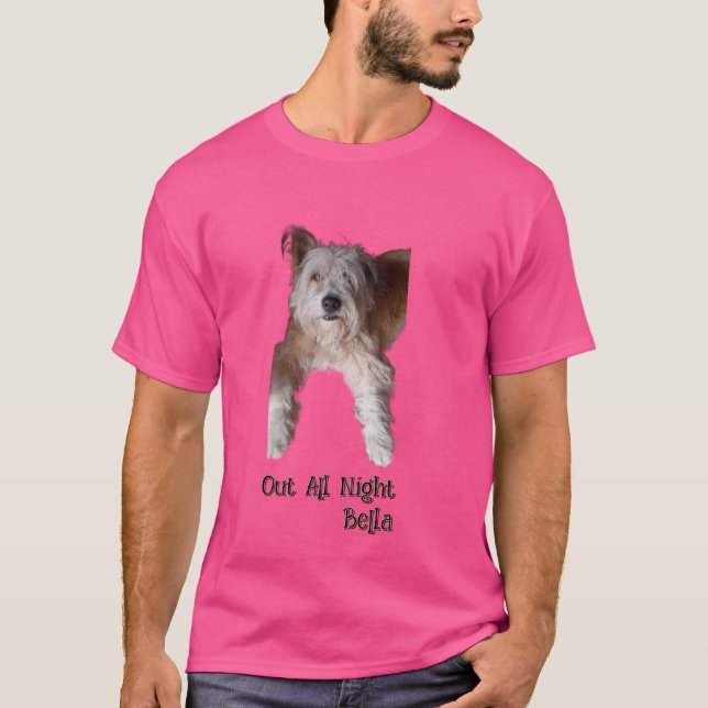 Camiseta Cão, Foto E Nome Personalizáveis, (Frente)