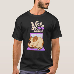 Camiseta cão freelancer do trabalho