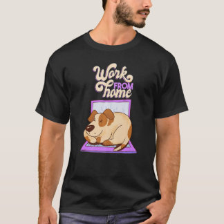 Camiseta cão freelancer do trabalho