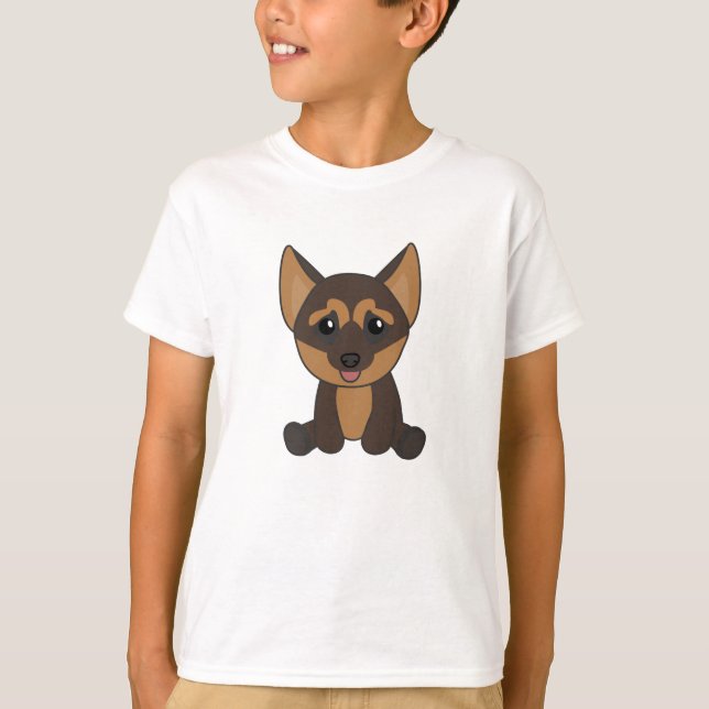 Camiseta Cão german shepherd (Frente)