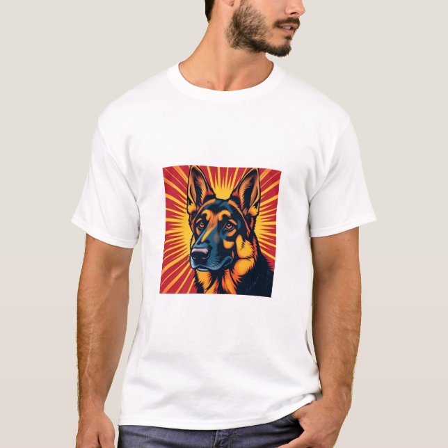 Camiseta cão german shepherd (Frente)