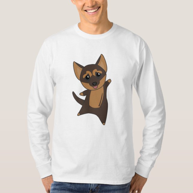 Camiseta Cão german shepherd (Frente)