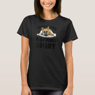Camiseta Cão german shepherd Dormindo Pajama Schäferhund R