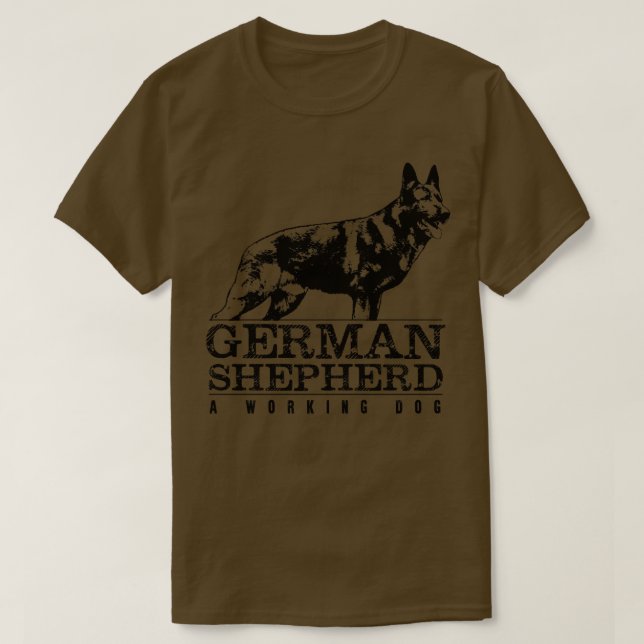 Camiseta Cão german shepherd GSD (13) (Frente do Design)
