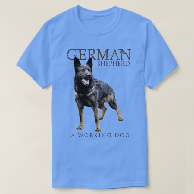 Camiseta Cão german shepherd GSD (3) (Frente do Design)