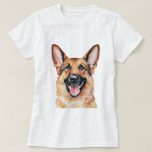 Camiseta Cão German shepherd minimalista inspirado