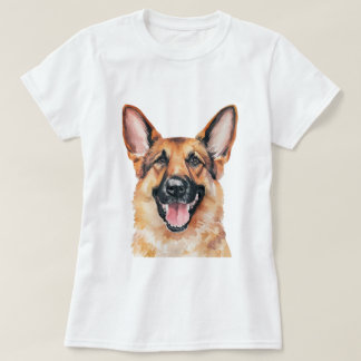 Camiseta Cão German shepherd minimalista inspirado