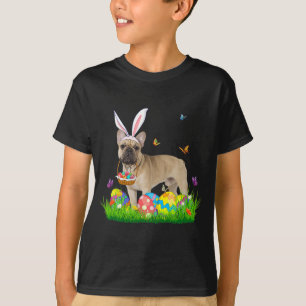 Camiseta Cão-Grande Francês Com Caça-Ovo De Páscoa