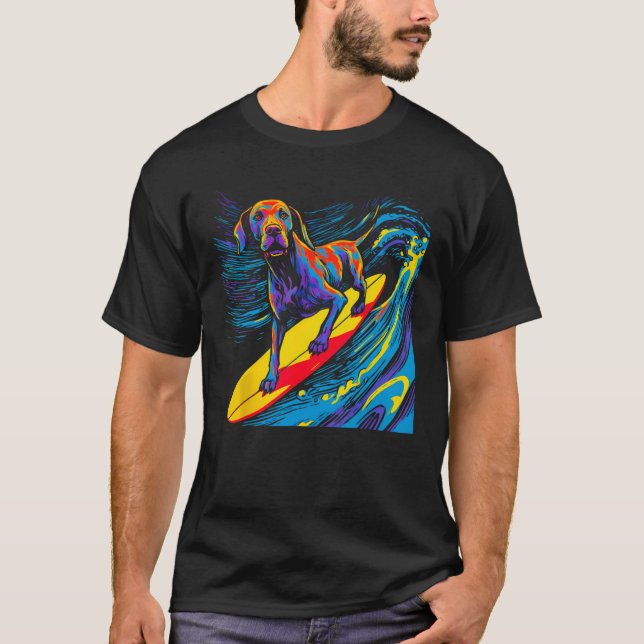 Camiseta Cão Grande Surfe de Dane (Frente)
