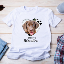 Camiseta Cão GRANDPA Personalizado Cão do Coração Lover Fot