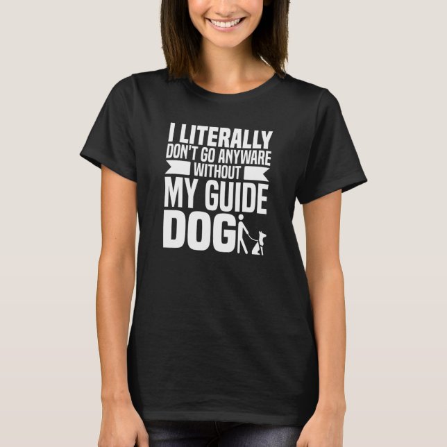 Camiseta Cão Guia - Cego Braille Deficiente Visual Cegueira (Frente)