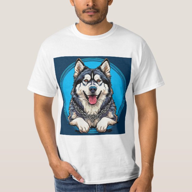 Camiseta Cão Husky (Frente)