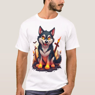 Camiseta Cão Husky Hellhound