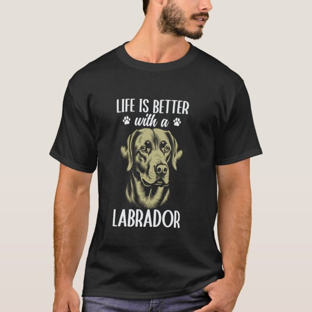 Camiseta Cão Lab Labrador Retriever (Frente)