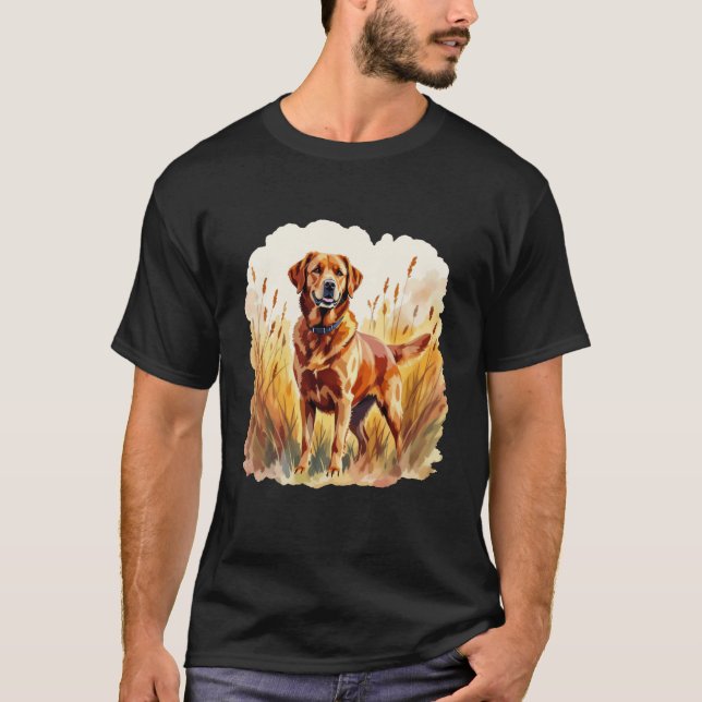 Camiseta Cão Labrador Retriever Fox Red (Frente)