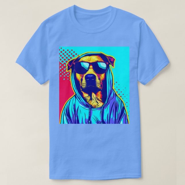 Camiseta Cão livre (Frente do Design)