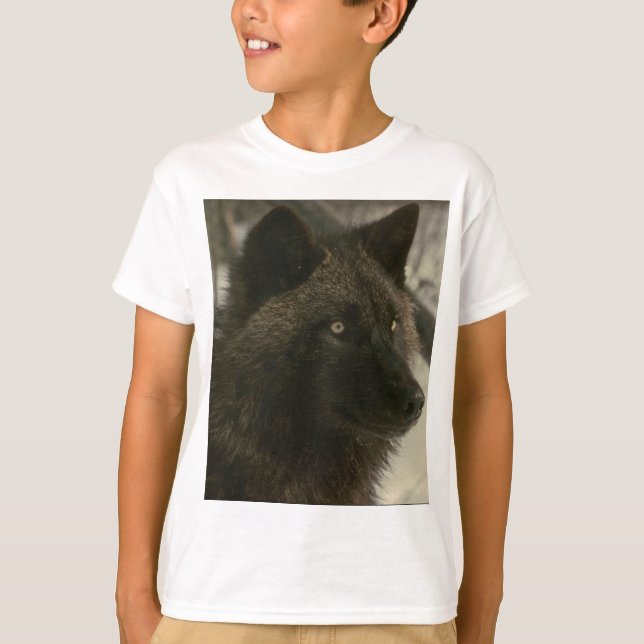 Camiseta Cão Lobo Negro (Frente)