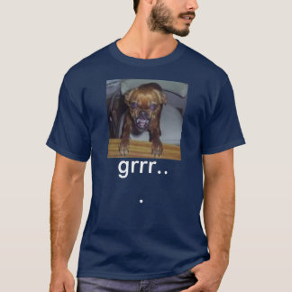 Camiseta cão louco, grrr…