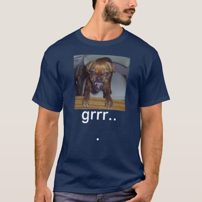 Camiseta cão louco, grrr… (Frente)