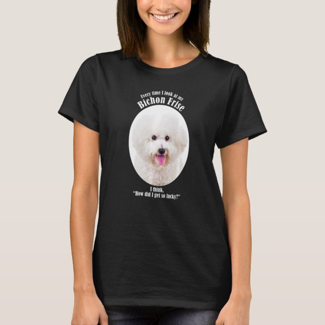 Camiseta Cão Lucky Bichon (Frente)