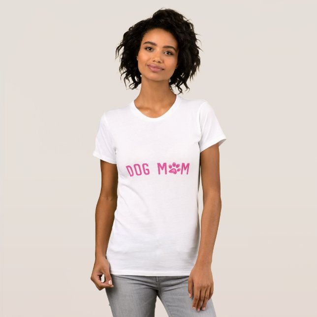 Camiseta Cão Mãe Típica Rosa T-Shirt (Frente Completa)