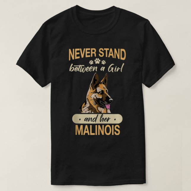 Camiseta Cão malinois (Frente do Design)