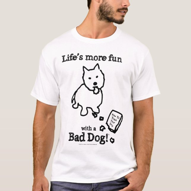 Camiseta Cão mau (Frente)