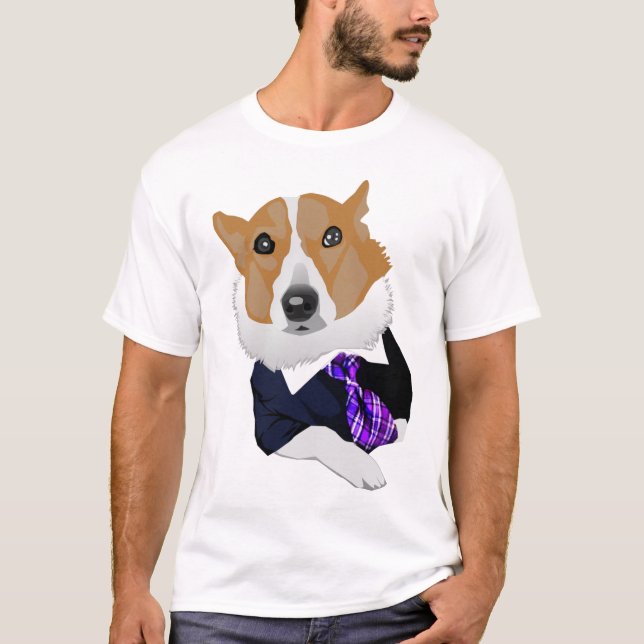 Camiseta Cão Meme do advogado (Frente)