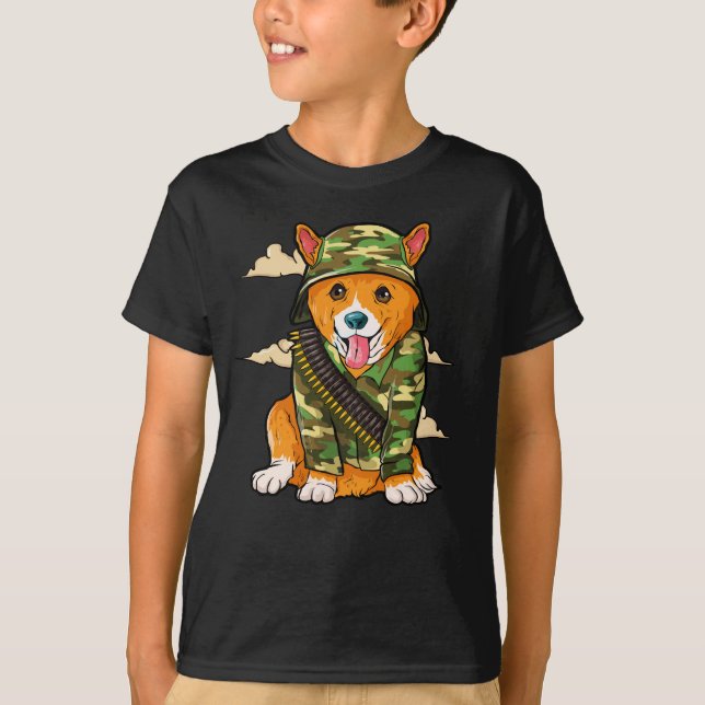 Camiseta Cão Militar do Exército Cogri (Frente)