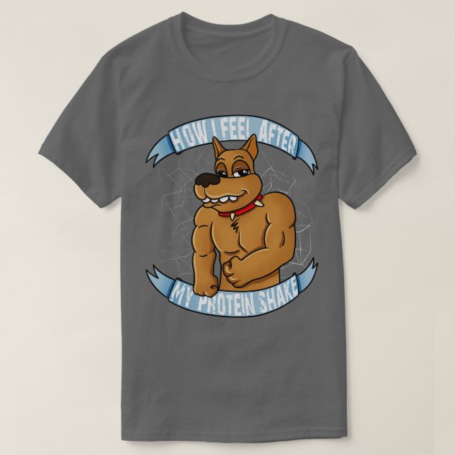 Camiseta Cão Muscular (Frente do Design)